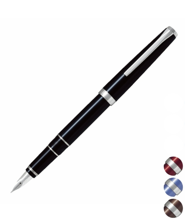 パイロットエラボー金属軸 ブラウン SB太字軟 ペン先が柔らかい