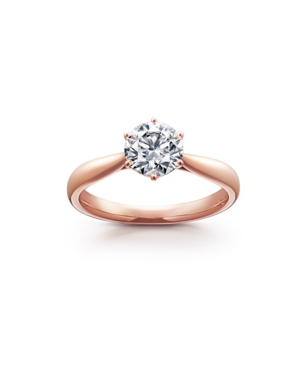 婚約指輪】0.7ct ソリティアリング（プラチナ・18KYG・18KPG