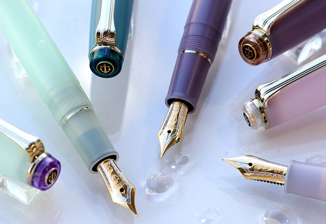 ボールペン 水色 紺色 ピンク パール 緑 黄色 就職 卒業 退職 祝い  