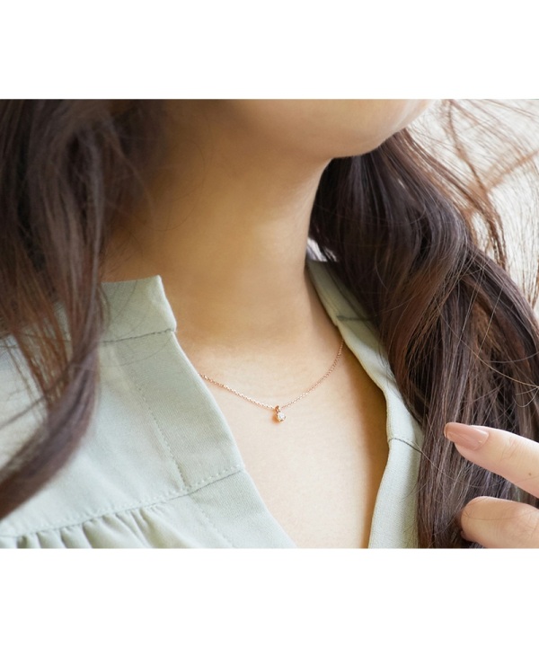 Stella パール ペンダント K10WG ネックレス レディース ギフト