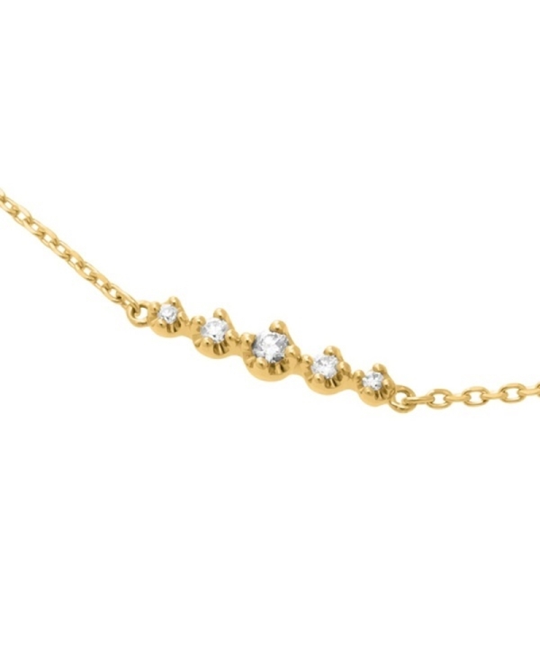 美品 K18YG イエローゴールド ブレスレット ダイヤ 0.54ct 【1-0149163  