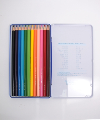 ユニパレット色鉛筆(12色入り)
