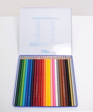 ユニパレット色鉛筆(24色入り)