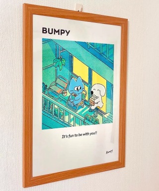A3 RGB印刷ポスター 「お月見」（Bumpy / バンピー）