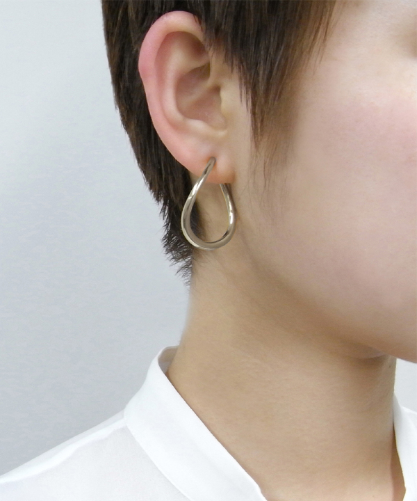 k10 薔薇のレースフープピアス アクセサリー ピアス(両耳用