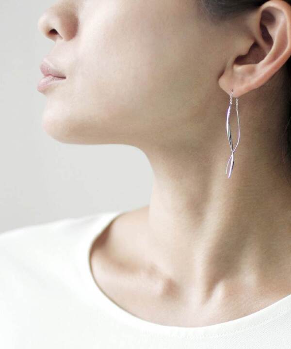 SASAIアシンメトリックゴールドピアス MUZE -【GOLDEN RATIO EARRINGS(GOLD)】ミューズ ピアス 黄金比
