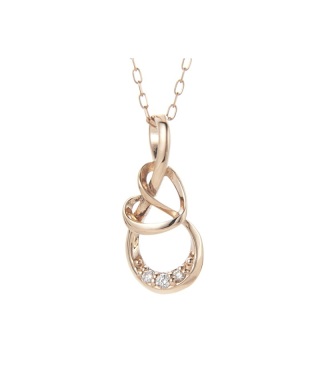 Infinity Love Knot  ネックレス　K10PG