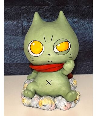 伝統工芸フィギュア「招きフテネコ」