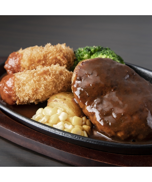神社でB ハンバーグ&カニクリームコロッケ　シングルレコード TM NETWORK 限定ピクチャー・レコード ハンバーグ&カニクリーム